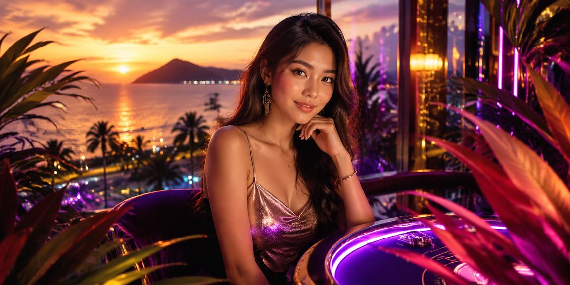 Pemandangan permainan baccarat gaya Kota Kinabalu